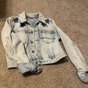 Light Denim jacket with star detail